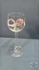 CLEAR GLASS WITH FLOWER PATTERN LOT - 4