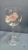 CLEAR GLASS WITH FLOWER PATTERN LOT - 6