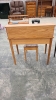 Wooden Writing Desk and Chair - 6