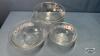 (3) PYREX SERVING BOWLS - 3