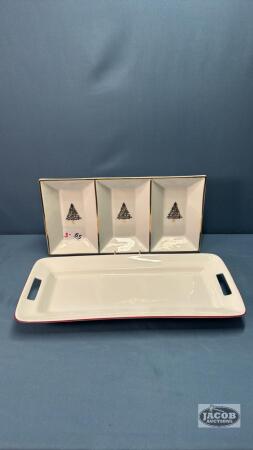 (2) SERVING TRAYS