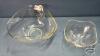 (3) GLASS BOWLS - 5