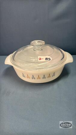 FIRE KING 1 QUART CASSEROLE DISH WITH LID