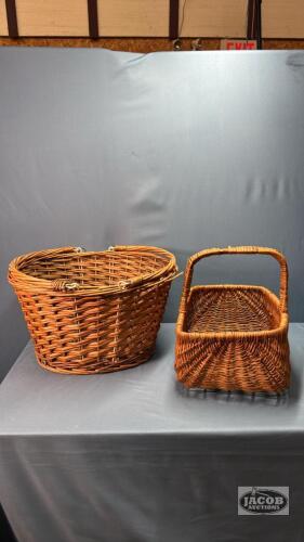 (2) WOVEN BASKETS