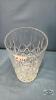 CRYSTAL 8IN GLASS VASE - 2