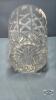 CRYSTAL 8IN GLASS VASE - 4