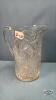 PINWHEEL PATTERNED 9IN GLASS PITCHER
