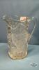 PINWHEEL PATTERNED 9IN GLASS PITCHER - 4