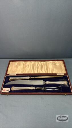 (3) PIECE CARVING SET IN CASE