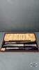 (3) PIECE CARVING SET IN CASE