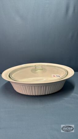 CORNINGWARE FRENCH WHITE 4QUART CASSEROLE