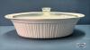 CORNINGWARE FRENCH WHITE 4QUART CASSEROLE - 2