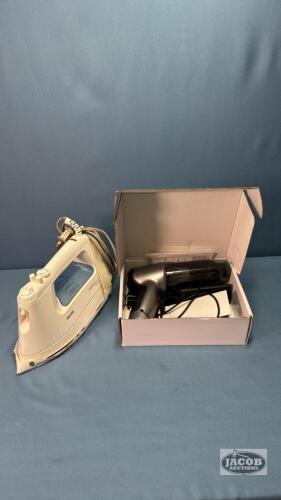 PHILIPS STEAM IRON WITH HAND HELD VACUUM CLEANER