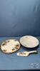 AYNSLEY 11IN SERVING PLATE WITH SERVER
