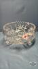 PINWHEEL CRYSTAL FOOTED 9IN BOWL