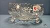 PINWHEEL CRYSTAL FOOTED 9IN BOWL - 2
