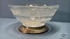 9IN SERVING BOWL WITH SILVER PLATE BASE - 3