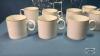 14IN GLASS SERVING PLATE WITH (8) GERMAN MUGS - 2