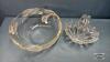 HEAVY GLASS 10IN WIDE SERVING BOWL - 3