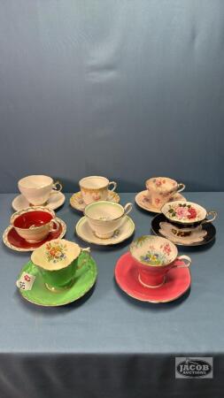 (8) CUPS AND SAUCERS