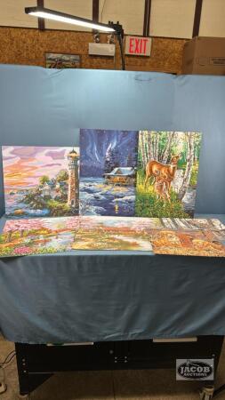 (5) PAINT BY NUMBER SCENES