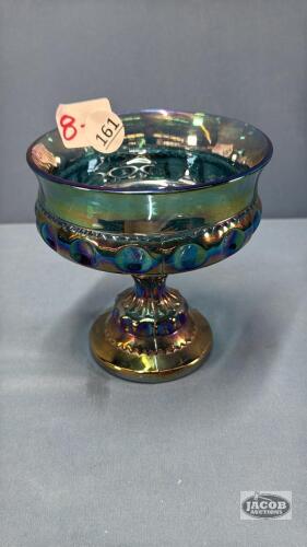 CARNIVAL COLOURED 5IN HIGH PEDESTAL BOWL