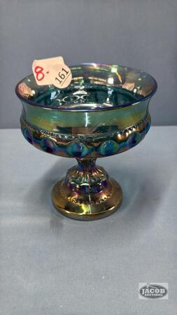 CARNIVAL COLOURED 5IN HIGH PEDESTAL BOWL