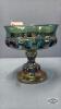 CARNIVAL COLOURED 5IN HIGH PEDESTAL BOWL - 3