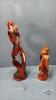 (2) POTTERY FIGURINES WITH SMALL CHIPS - 2
