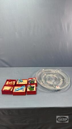 (6) GLASS SEAWORLD SOUVENIRS