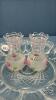 PLASTIC DEVILED EGG DISH WITH ASSORTED LOT - 2