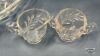OVAL 13IN GLASS BOWL WITH CREAM AND SUGAR - 3