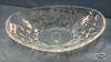 OVAL 13IN GLASS BOWL WITH CREAM AND SUGAR - 5