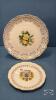 (2) PLATES TRIMMED WITH 22K GOLD
