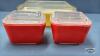 (3) PYREX FRIDGE KEEPERS - 2