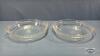 (2) PYREX 9.5IN GLASS PIE PLATES - 2