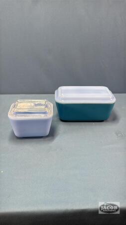 (2) PYREX FRIDGE KEEPERS