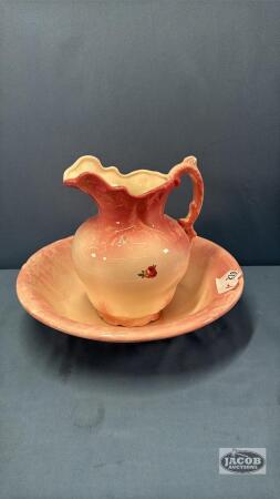 CERAMIC BASIN AND PITCHER SET