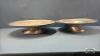 (2) HAMMERED ALUMINUM LAZY SUZANS - 2