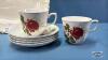 PARTIAL SET OF RIDGWAY ANN. ROSE PATTERN DISHES - 4