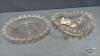 (2) DIFFERENT CORNFLOWER GLASS PLATES - 2