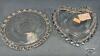 (2) DIFFERENT CORNFLOWER GLASS PLATES - 4