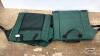 (2) BLEACHER CUSHIONS WITH PVC PATIO END TABLE - 4