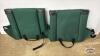 (2) BLEACHER CUSHIONS WITH PVC PATIO END TABLE - 5