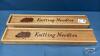 (2) WOODEN BOXES WITH KNITTING NEEDLES - 6