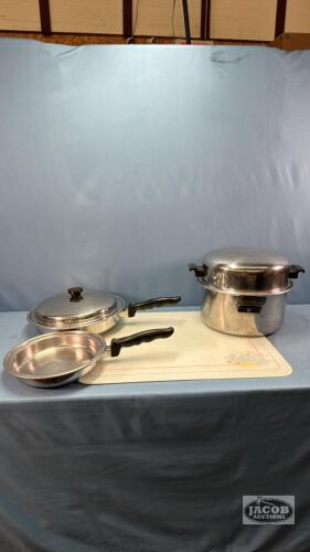 STAINLESS COOKWARE LOT