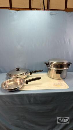 STAINLESS COOKWARE LOT