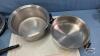 STAINLESS COOKWARE LOT - 5