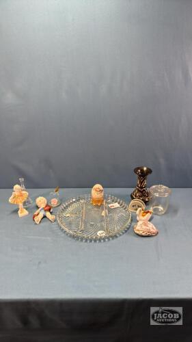 PLATE OF ASSORTED SMALL NICK NACKS