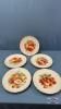 (5) 7.5IN GERMAN FRUIT PLATES